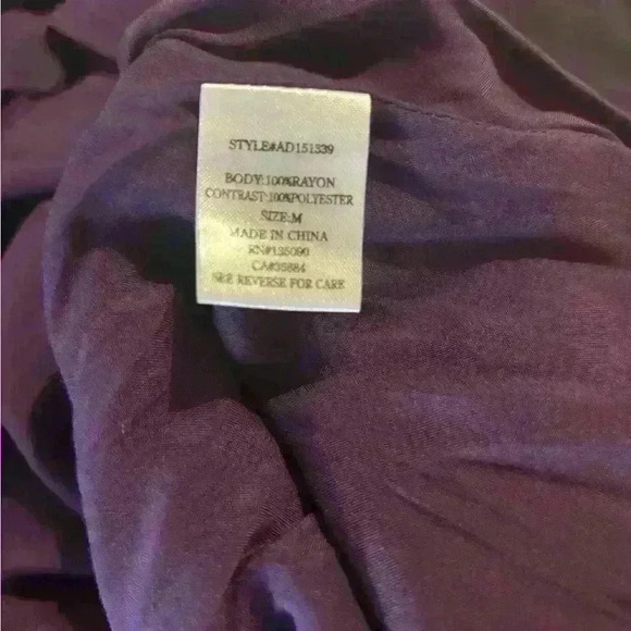 NWT Altar’d State Eggplant High Low Dress Geometric Design. Size Medium - Picture 4 of 5